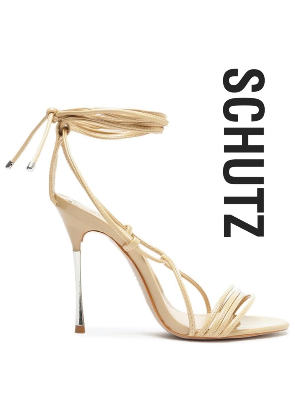 SCHUTZ Adeline Light Nude 7.5 M - Picture 1 of 7